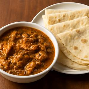 Hot Methi Chicken & Rumali Roti( 4 Pieces)
