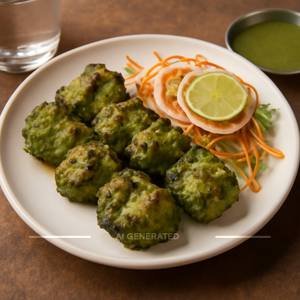 Chicken Haryali Tikka.