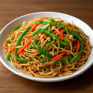 Veg Hakka noodles full