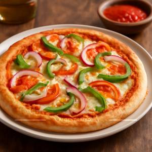 Onion Tomato Capsicum Pizza