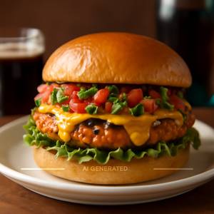 Mexican Chicken Cheese Burger