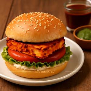 Tandoori Paneer Burger