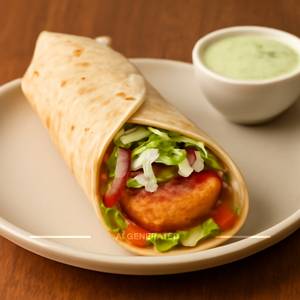 Aloo Tikki Wrap