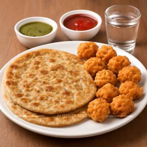 Veg Stuffed Paratha [ 1 Pieces ] 