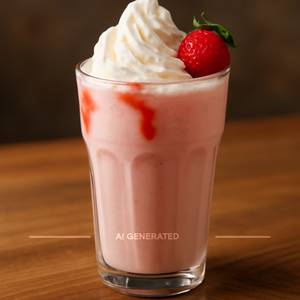 Strawberry belgian shake