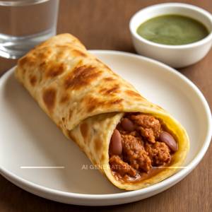 Egg Chicken Tikka Roll