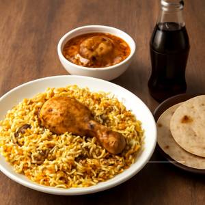 Chicken biryani & pulka combo