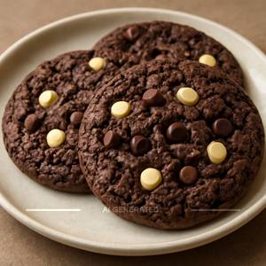 Brownie Chocochip Cookies (Eggless)