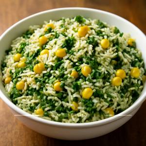 Spinach Corn Rice