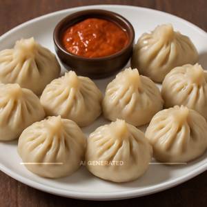 Chicken steamed Momos (8 pieces)