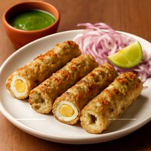 Egg Chicken Seekh Kebab