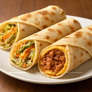 Tripple Anda Chicken Roll & 2 Veg Special Roll Combo