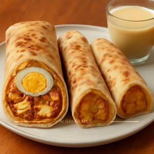 Anda paneer cheese roll [double] & 3 Aloo Roll Combo
