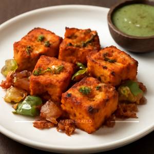 Paneer Tikka Dry (1 Plate) (10 Pcs)