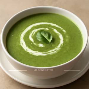 Cream of spinach soup