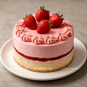 Strawberry Cake 500Gms                                      