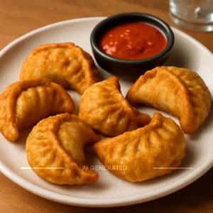 Veg Fried Momos (8 Pcs)