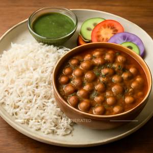 punjabi chole with rice