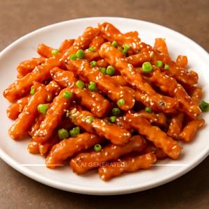 Honey chilli potato