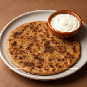 Aloo Paratha with Curd
