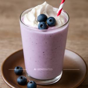 Blueberry milkshake