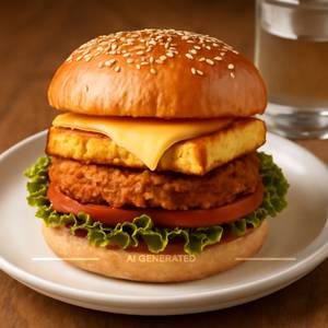 Veg. Paneer Cheese Burger