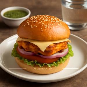 Tandoori Cheese Burger