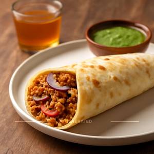 Soya Keema Wrap