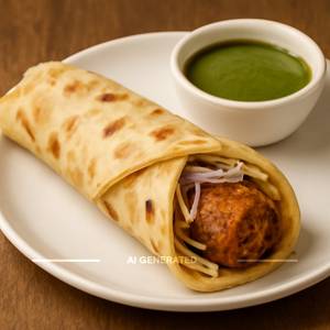 CHICKEN SHAMI KEBAB ROLL