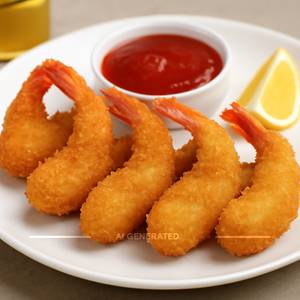 Golden Fried Prawns