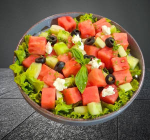 WATERMELON CUCUMBER SALAD