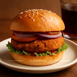 Spicy Aloo Tikki Burger