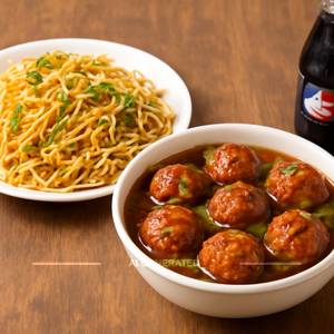 Veg Noodles + Veg Manchuria + Thums Up 200ml