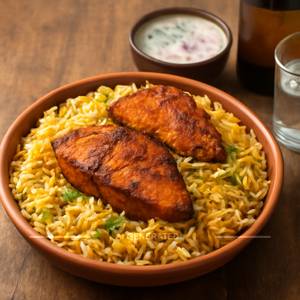 Fish biryani