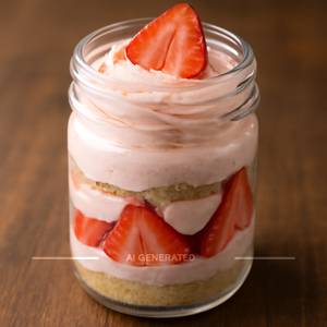 Strawberry jar cake