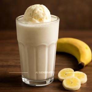 Banana Shake With Ice Cream