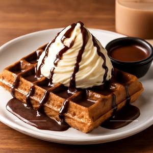Malai chocolate waffle