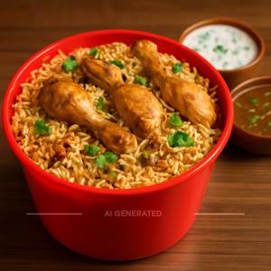 Red Bucket Special Chicken Biryani
