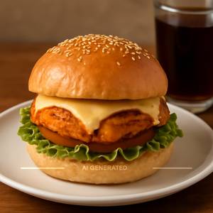Paneer cheese burger
