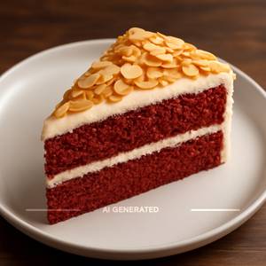 Red Velvet Almond waffle