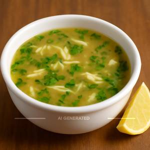 Chicken coriander lemon soup