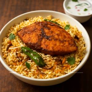 Spicy fish biryani