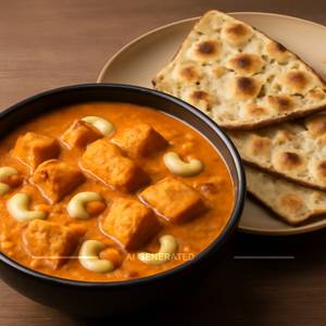 Kaju Paneer+tandoori Butter Roti