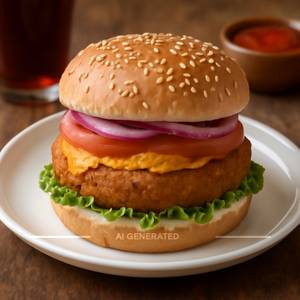Veg aloo tikki burger