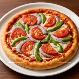 Onion Tomato Capsicum Pizza
