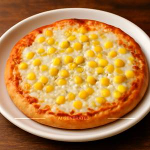 Cheese corn pizza