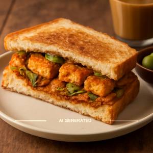 Jumbo Paneer Tikka Sandwich