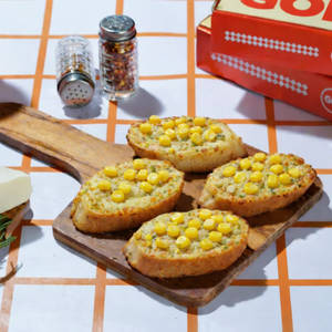 Corn Cheese Garlic Bread