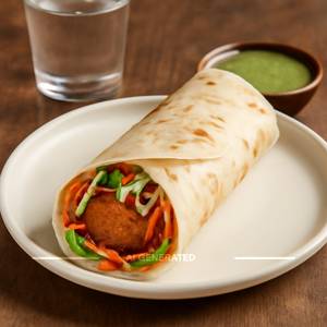 Aloo Tikki Wrap