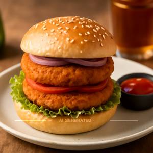 Double Aloo Tikki Burger